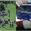 吉尔吉斯斯坦节庆会场发生恐怖车祸，一辆冰淇淋车因为司机忘了拉手刹，以大约48